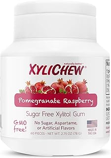 Xylichew 100% Xylitol Chewing Gum - Non GMO, Non Aspartame, Gluten Free, and Sugar Free Gum - Natural Oral Care, Relieves ...