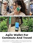 MOFT Magsafe Wallet, 8-Card Holder, Magnetic Phone Stand with Pull to Access Design, RFID Blocking, Angle Adjustment & MOVAS Minimalist Snap Field Wallet for Men Travel Essentials,Peony