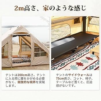 Amazon.co.jp: テント インフレータブルテント ポリコットンテント