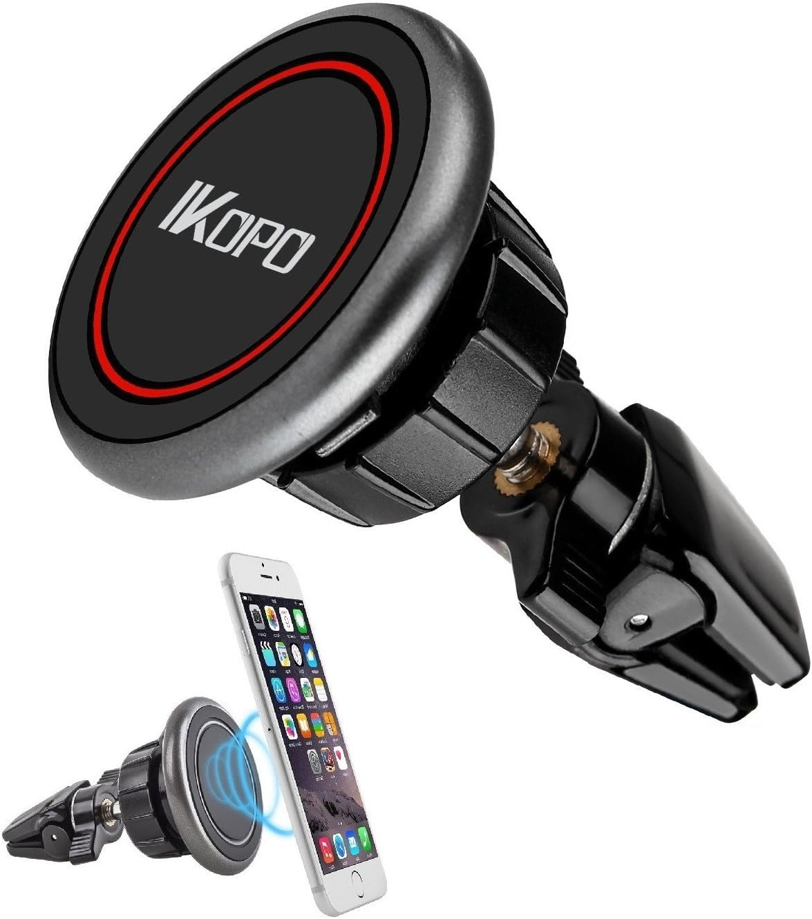 IKOPO Car Mobile Phone cradle, Universal Car phone holder for iOS / Android Smartphone and More Devices (Black)