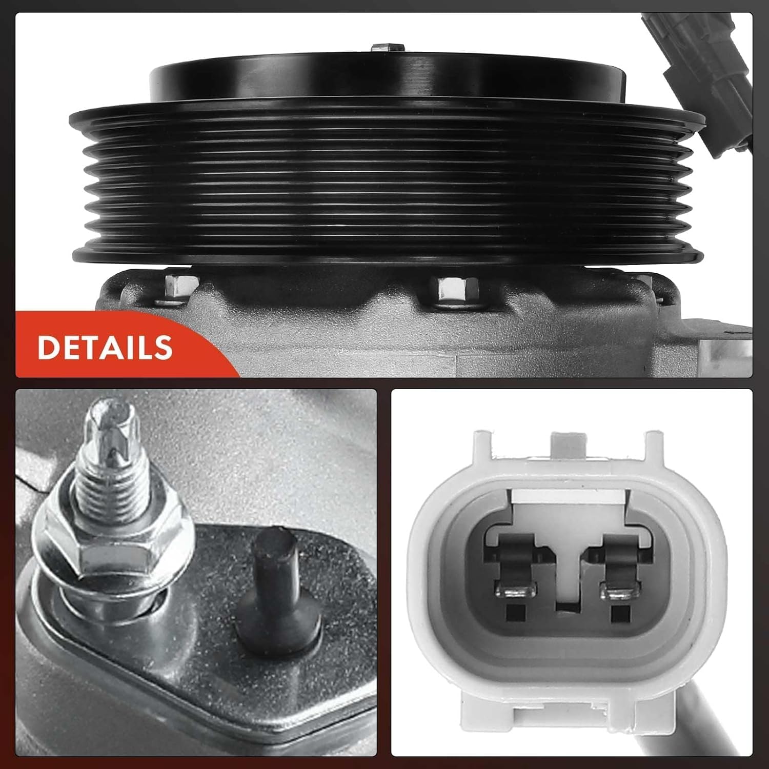 A-Premium Air Conditioner AC Compressor with Clutch Compatible with Jeep Compass Patriot 2009-2017 & Dodge Caliber 2009-2012, 1.8L 2.0L 2.4L