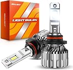 SEALIGHT H11/H9/H8 LED Headlight Bulbs, 70000 Lumens Super Bright LED Bulbs with Cooling Fan, 800% Brighter S6 Light Bulbs 6500K Cool White Conversion Kits, Plug and Play, Pack of 2