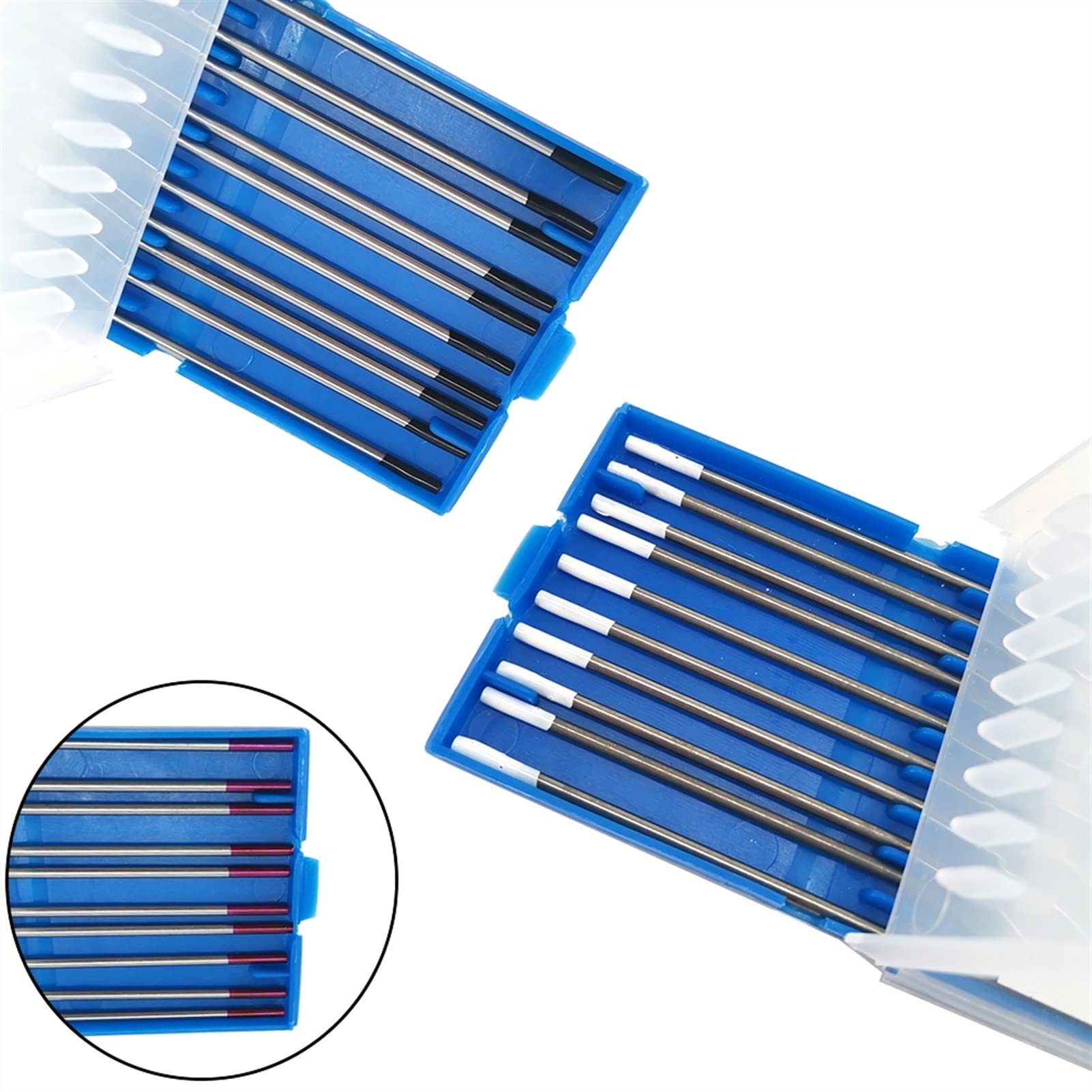 Schweißelektrode Professionelle 150 mm Wolfram-Elektroden 1.0 1.6 2.0 2.4 3.2 4.0 mm WT20 WL10 WL15 WL20 WC20 WZ8 WES WP Schweißgerät Tig Rods Schweißstab (Größe: 1,6 mm, Farbe: Schwarz)