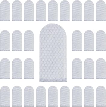 100 PCS Cotton Finger Cots, Finger Covers Protection for Finger Tips, Breathable, Sweat Resistant, and Wear-Resistant, Perfect for Work, Nails Cleaning, and Injured Fingers White