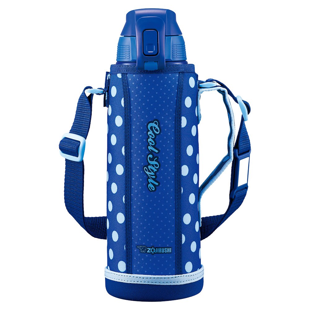 Elephant Seal ZOJIRUSHI Water Bottle Straight drink Sports Type sutenresuku-rubotoru 1 0l Blue Dots SD bxl-fa10 AZ