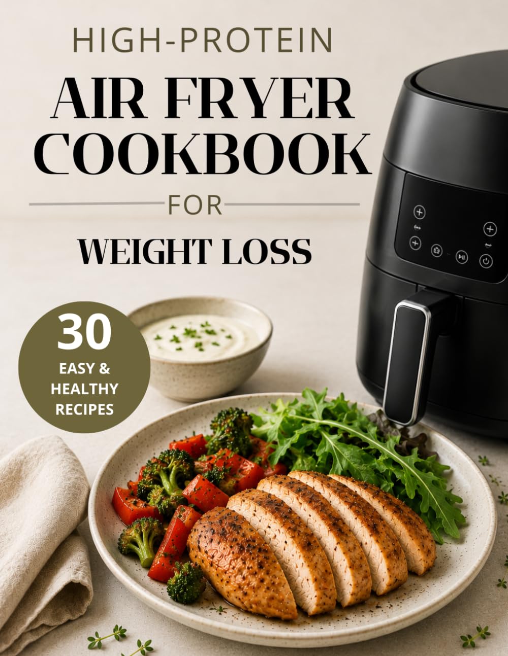High-Protein Air Fryer Cookbook for Weight Loss: 30 Easy & Healthy Recipes to Burn Fat, Stay Full Longer, and Build Better Eating Habits