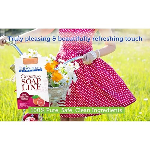 Miniatura 6 de Jabón exfoliante orgánico hecho a mano de pomelo rosa paraíso, jabón 100% orgánico hecho a mano, jabón de baño exfoliante lujoso y rejuvinante