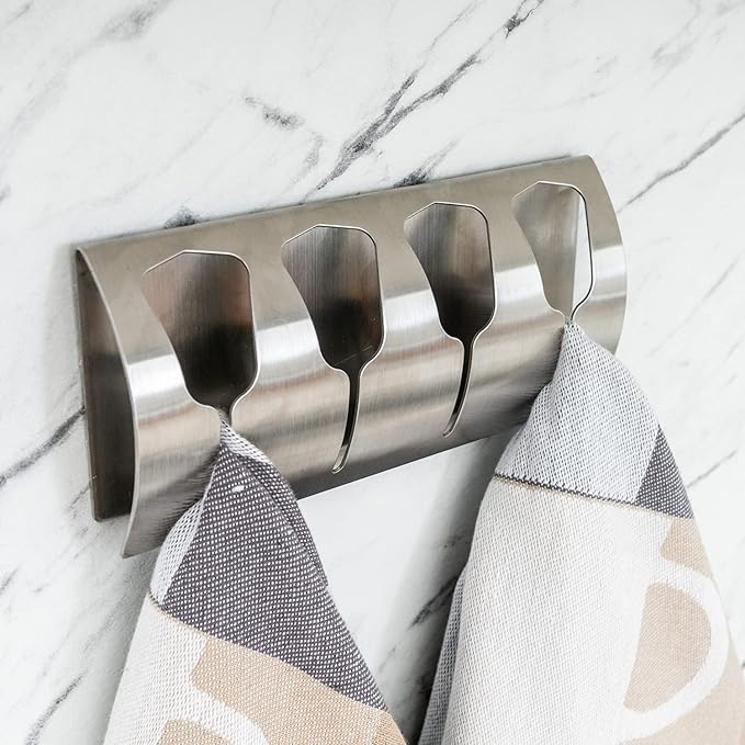 Tatkraft Florida Strong Self Adhesive Towel Holder 4 Tea Towel