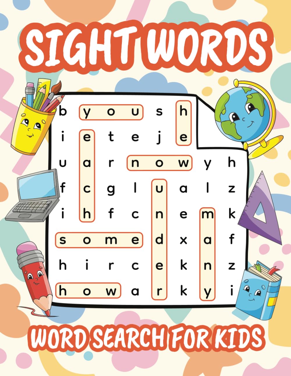 Sight Words Word Search for Kids: High Frequency Words Activity Book for Pre-K to 1st Grade