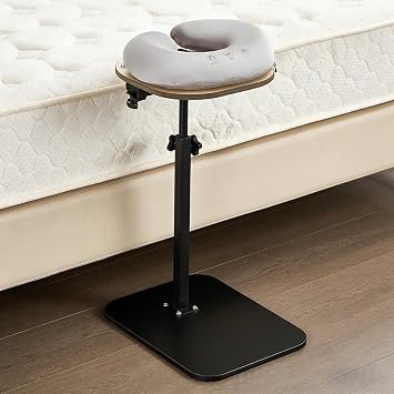 Bedside Massage Stand Kit Freestanding - Neck Support Floor Bracket with Face Pillow and Cushion Cradle, U-Shaped Headrest - Adjustable Height and Angle - Perfect for Salon, Spa, Rest, and Post