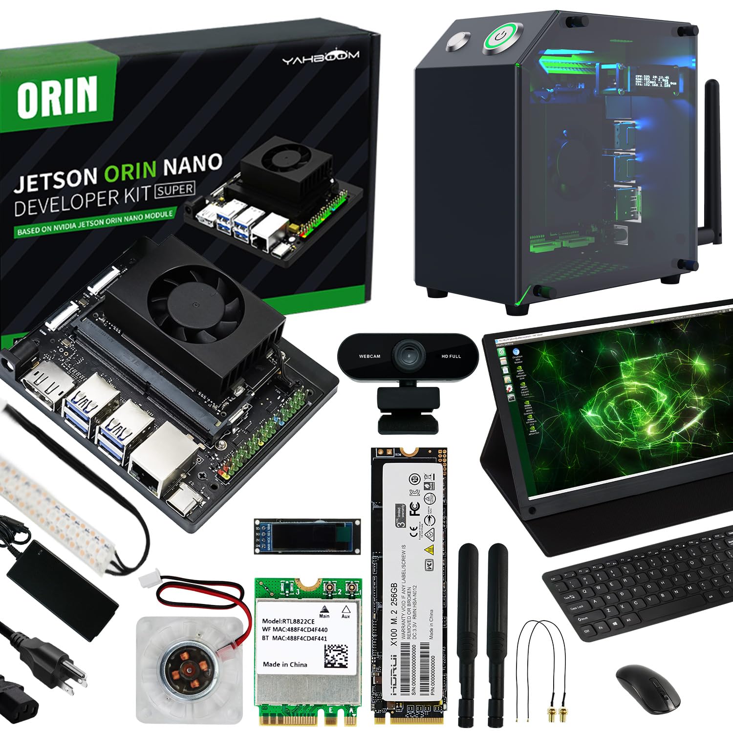 Amazon.co.jp: Yahboom Jetson Orin Nano 8GB 開発キット 67 TOPS AI 