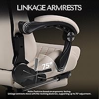 Vista 5 de Dowinx Gaming Chair Big and Tall, Ergonomic Computer Chair with Footrest and Massage Lumbar Support, High Back Comfortable Gamer Chair for Adults