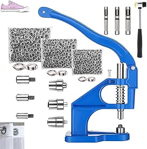 Amazon.com: Eyelet Machine, Grommet Hand Press Heavy Duty Hand Eye ...