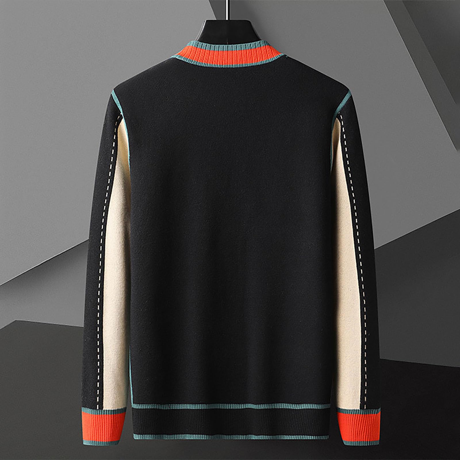 Jersey Hombre Invierno SuéTer Manga Larga Abrigo Suéter Hombre, Estilo Casual Exterior con Botones Impresos, Manga Larga para Otoño Invierno