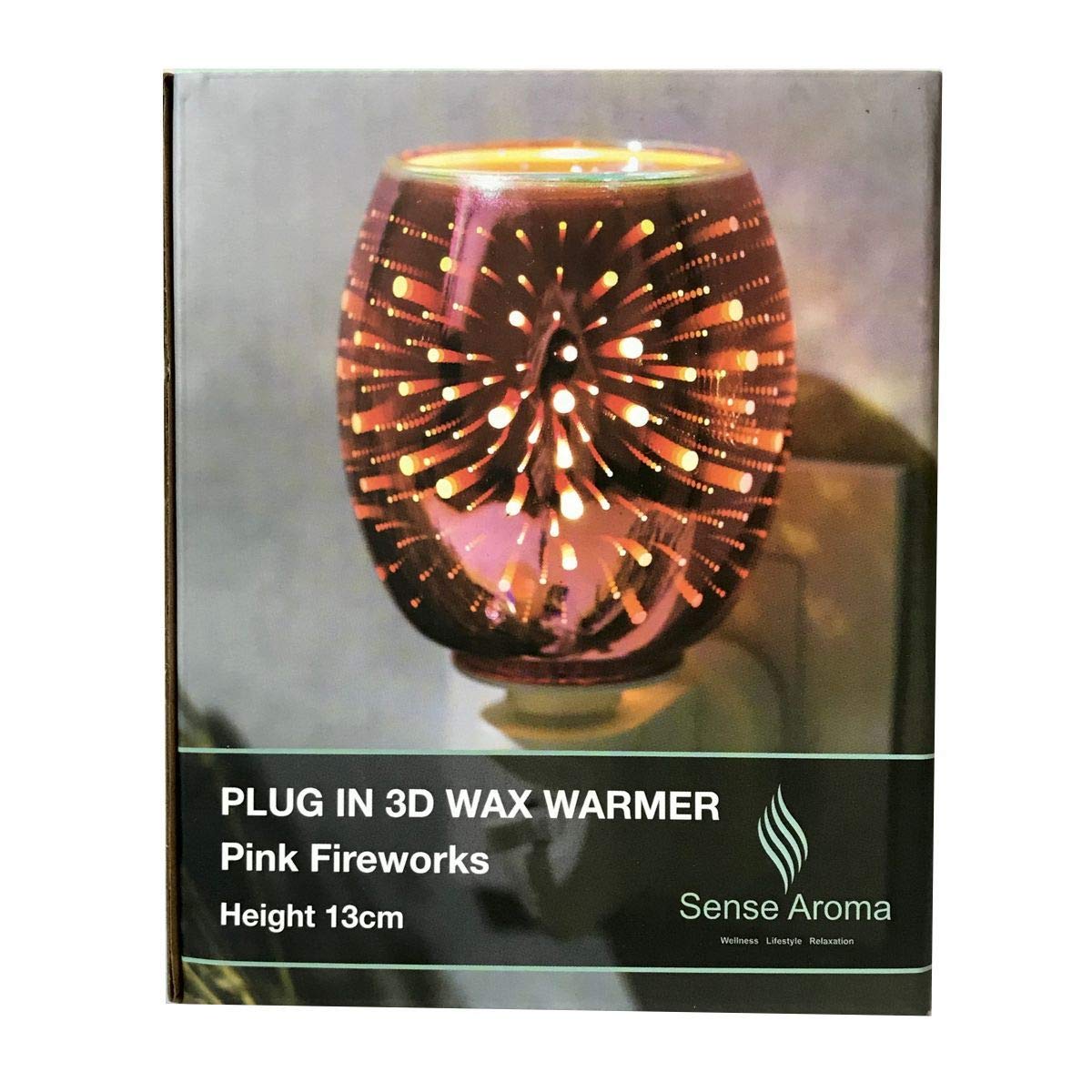 Pink Fireworks Electric Plug-in Wax Warmer Oil Burner Diffuser Lamp