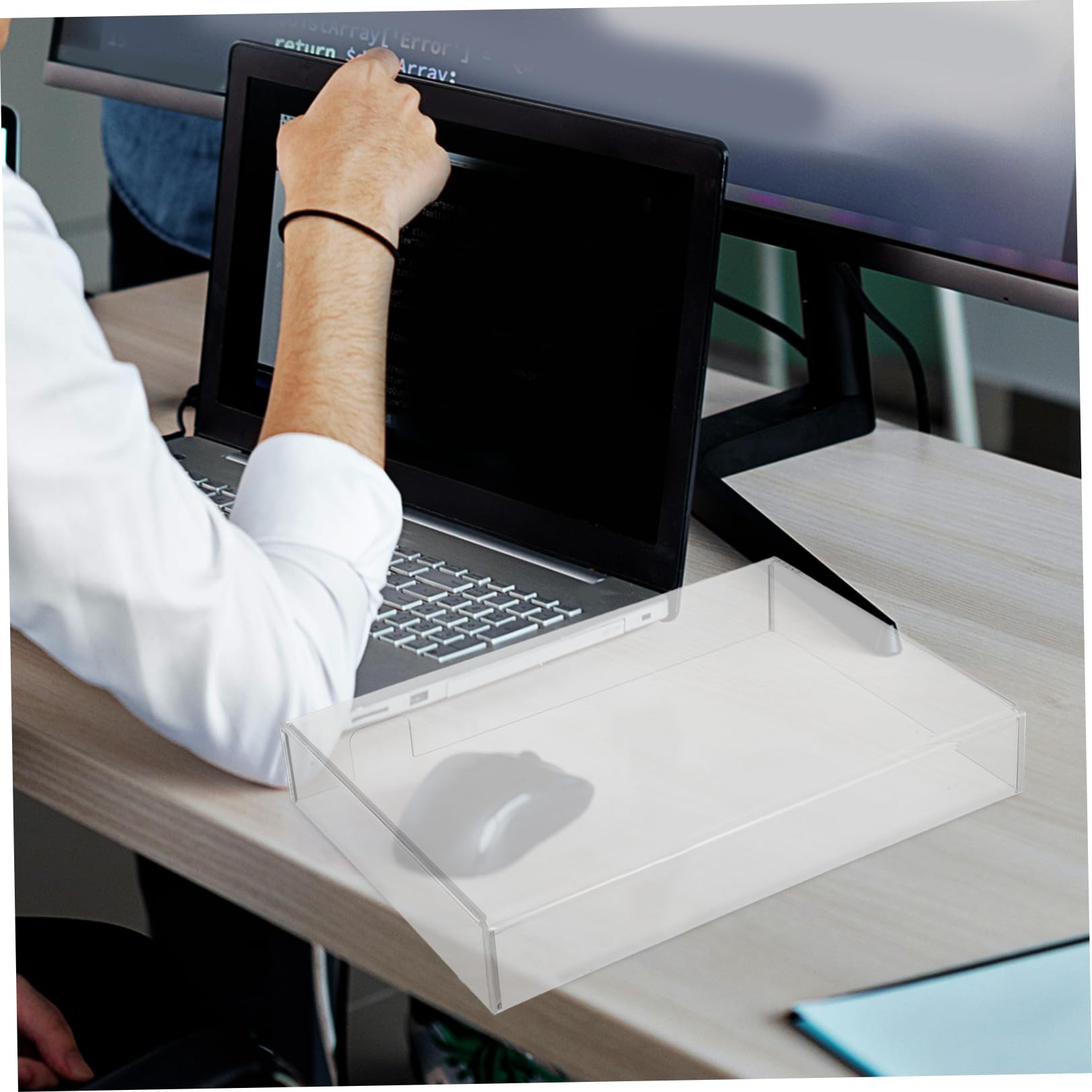 Protezione Antipolvere e Anti-Goccia in Acrilico Trasparente per Tastiera Laptop, Copertura Resistente all'Acqua per Tastiere da Gioco e Computer Portatili, Dimensioni 357X255X48