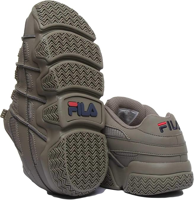 Fila Uproot Womens Leather Matt Platform in Olive (5.5 US; Olive)