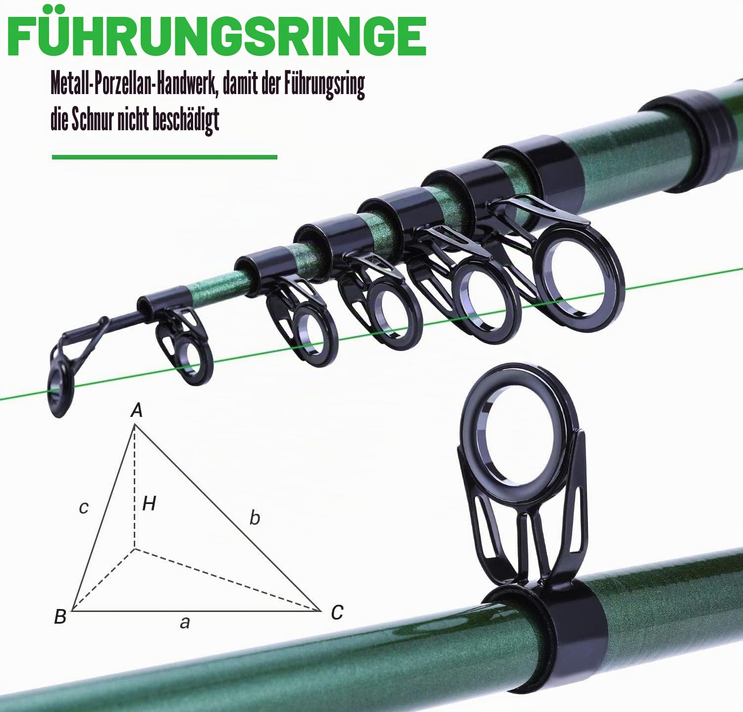 Sougayilang Teleskop-Angelrute 24 Tonnen Kohlefaser, CNC-gefräster Rollensitz, komfortabler Eva-Griff, Reise-Angelrute für Bass-Forellenfischen