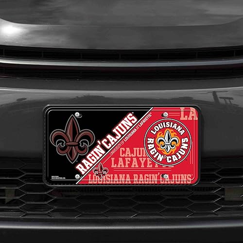 Miniatura 203 de NCAA etiqueta de metal para auto, negro