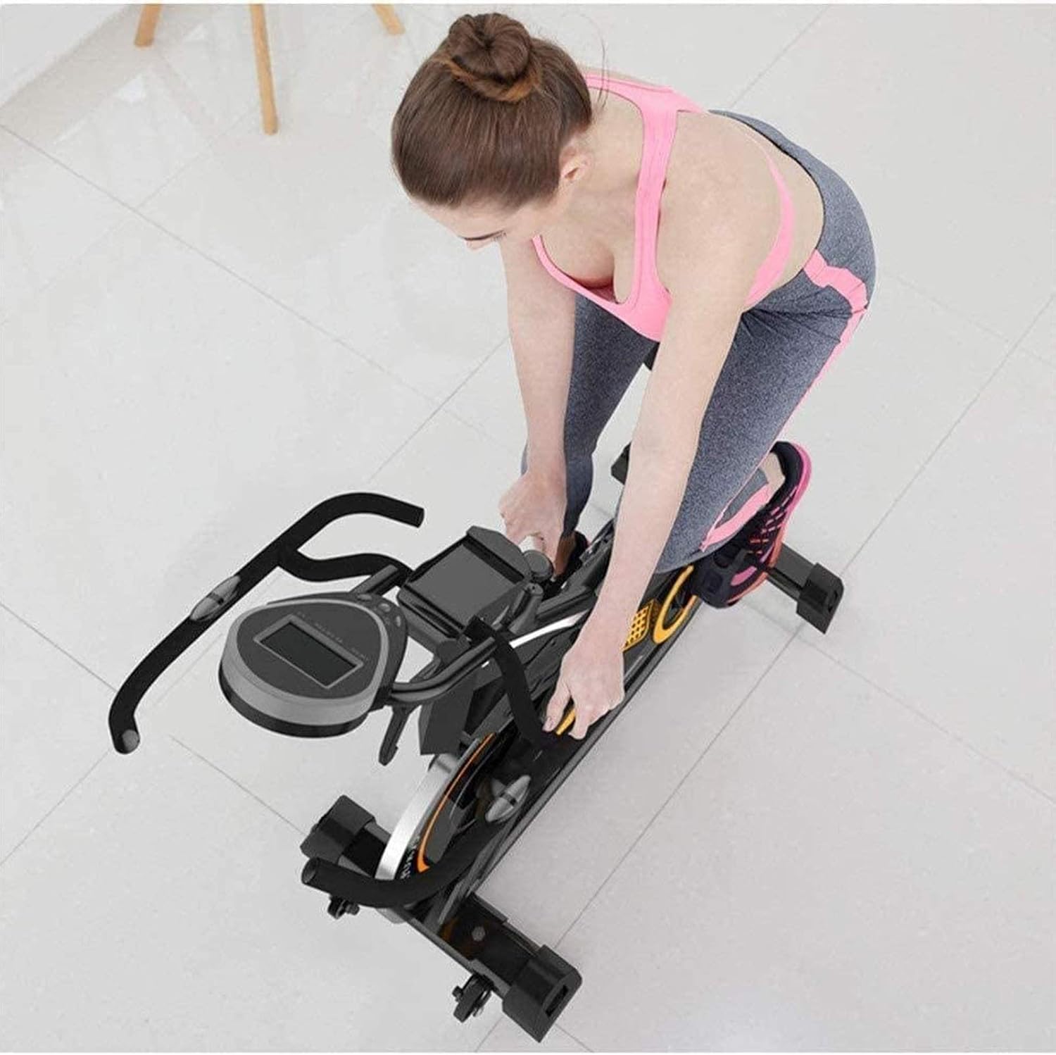 Bike Exercise Bike Stationary Exercise Bike Indoor Cycling Bike Fitness Stationary All-Inclusive Flywheel Bicycle with Resistanc