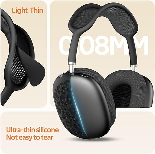 Miniatura 2 de Funda de silicona para auriculares AirPods Max, funda para almohadillas para los oídos, cubierta para auriculares y diadema para AirPod Max