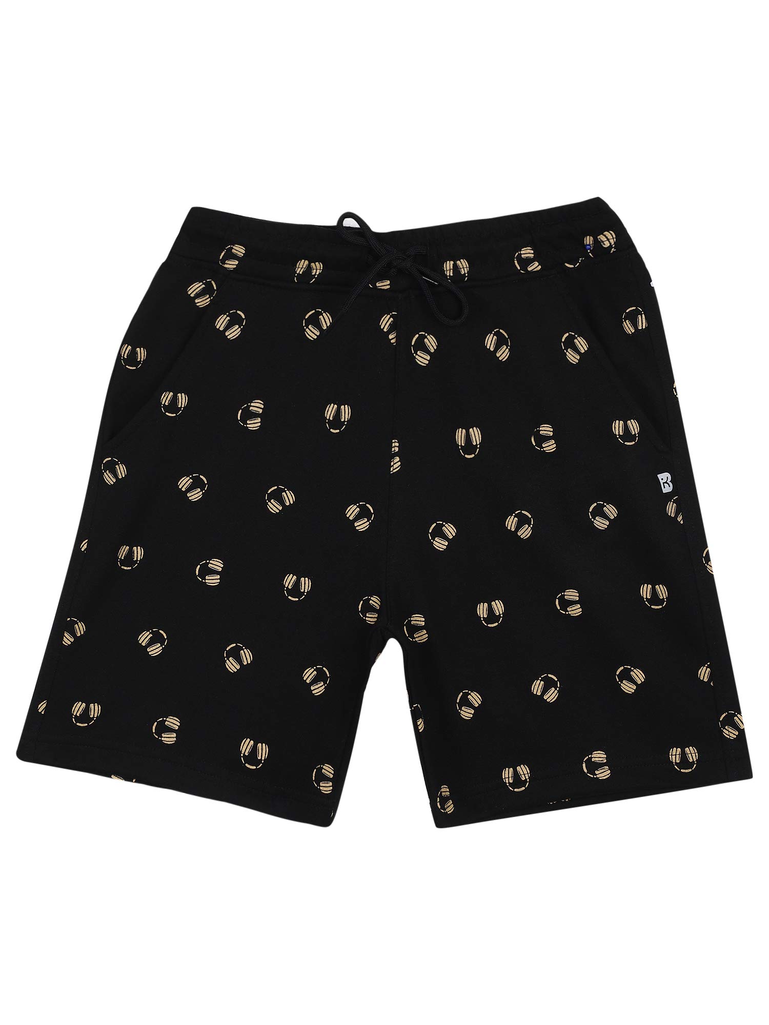 BODYCARE KIDSBoys Antiviral Black Colour Printed Short