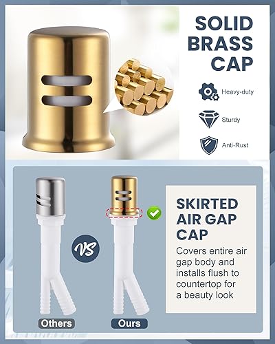 Vista 71 de WOWOW - Grifo de cocina cromado con rociador, grifo de fregadero de cocina extraíble de acero inoxidable con placa de cubierta, grifo de cocina