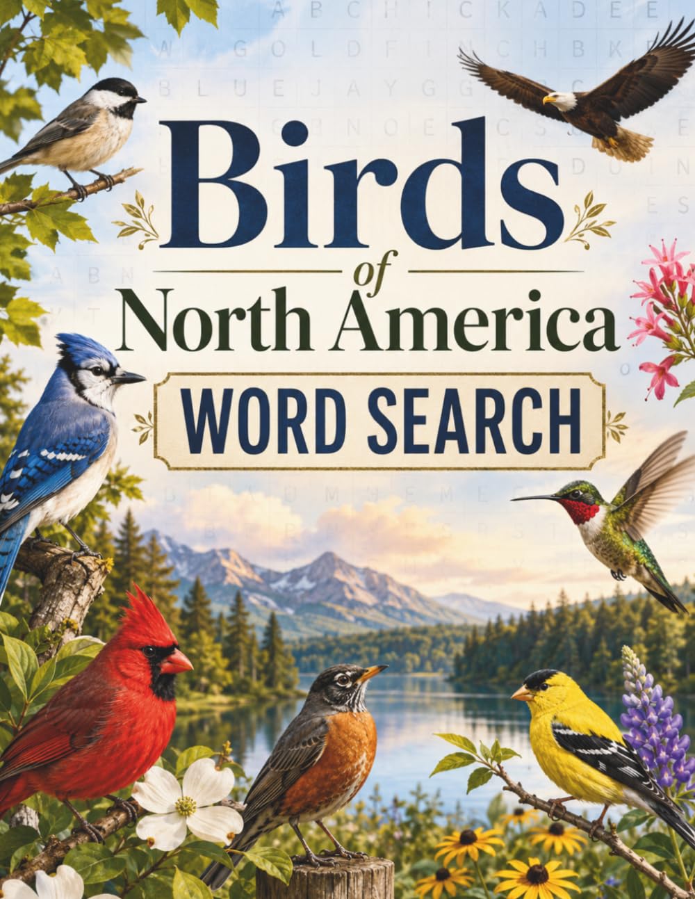 Birds of North America Word Search LARGE PRINT