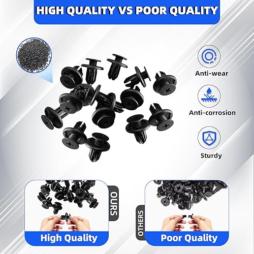 Miniatura 3 de 20 Uds. Fender Liner Bumper Cover Push Rivet Retener Clips Sujetadores para BMW 07130702966 Mini Cooper Honda Acura Civic Odyssey Accord CR-V