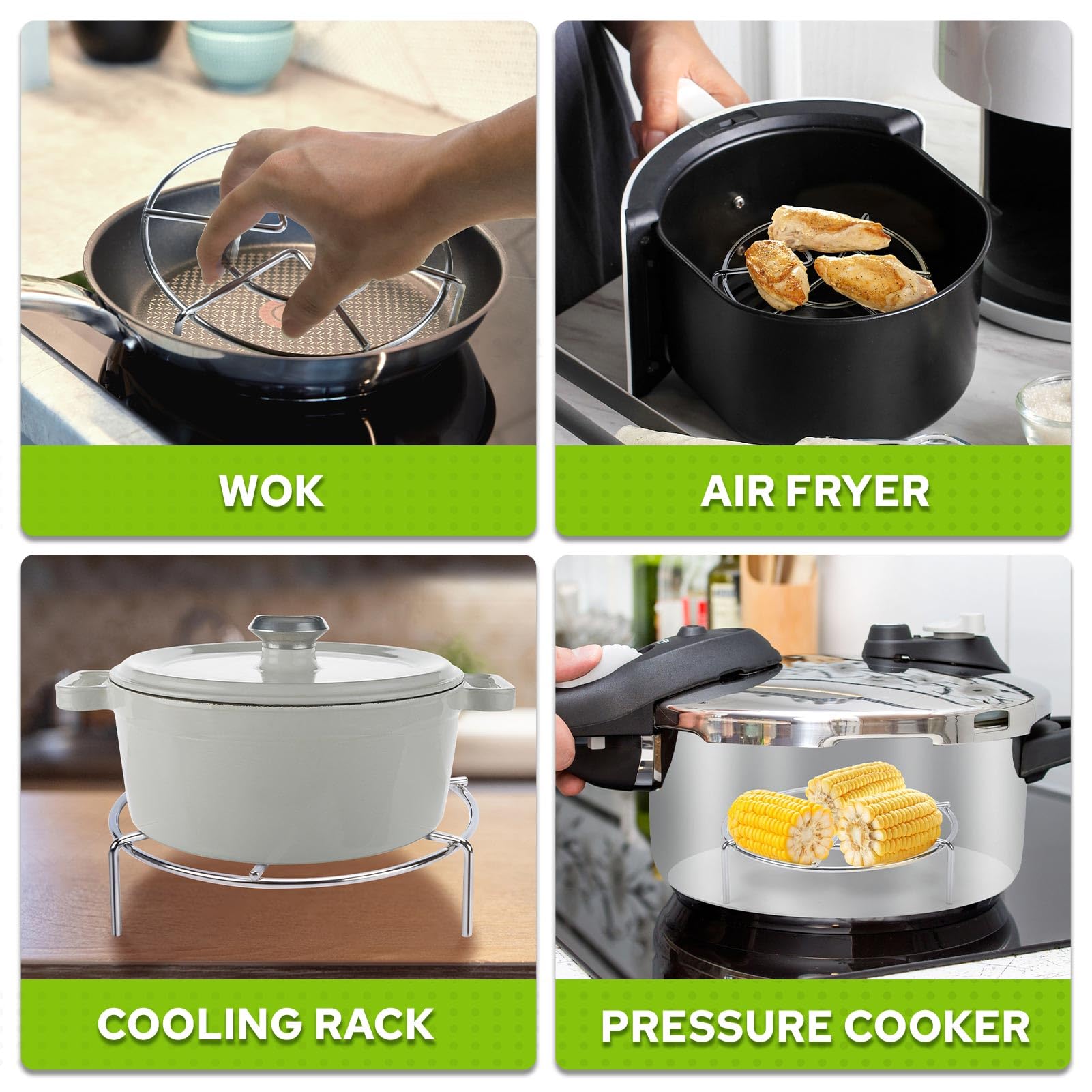 Amazon.com: HULISEN Steamer Rack For Pots, 2-4/5