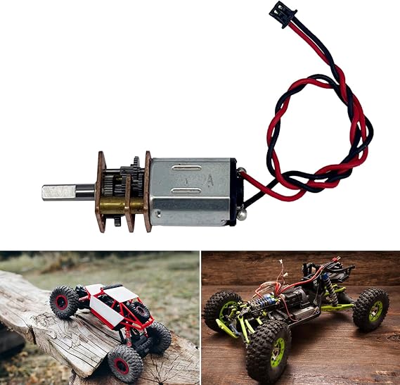 8Pcs N20 Precisely Small Gear Motors 3V-6V Slow Speed Full Metal Gearboxes Small Motor for Remote Control Toy and Drones