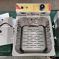 Vista 4 de Freidora comercial, 12L Queso automático Perro caliente Salchicha Parrilla Estufa Freidora, Freidora eléctrica de gran capacidad de 12L
