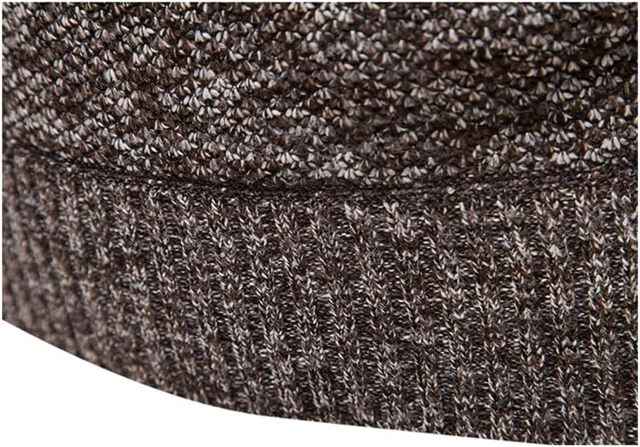 Men's Autumn Winter Trend Wool Sweater Thin Fleece Turtleneck Bottoming Shirt Long Sleeve Solid Knit Pullover