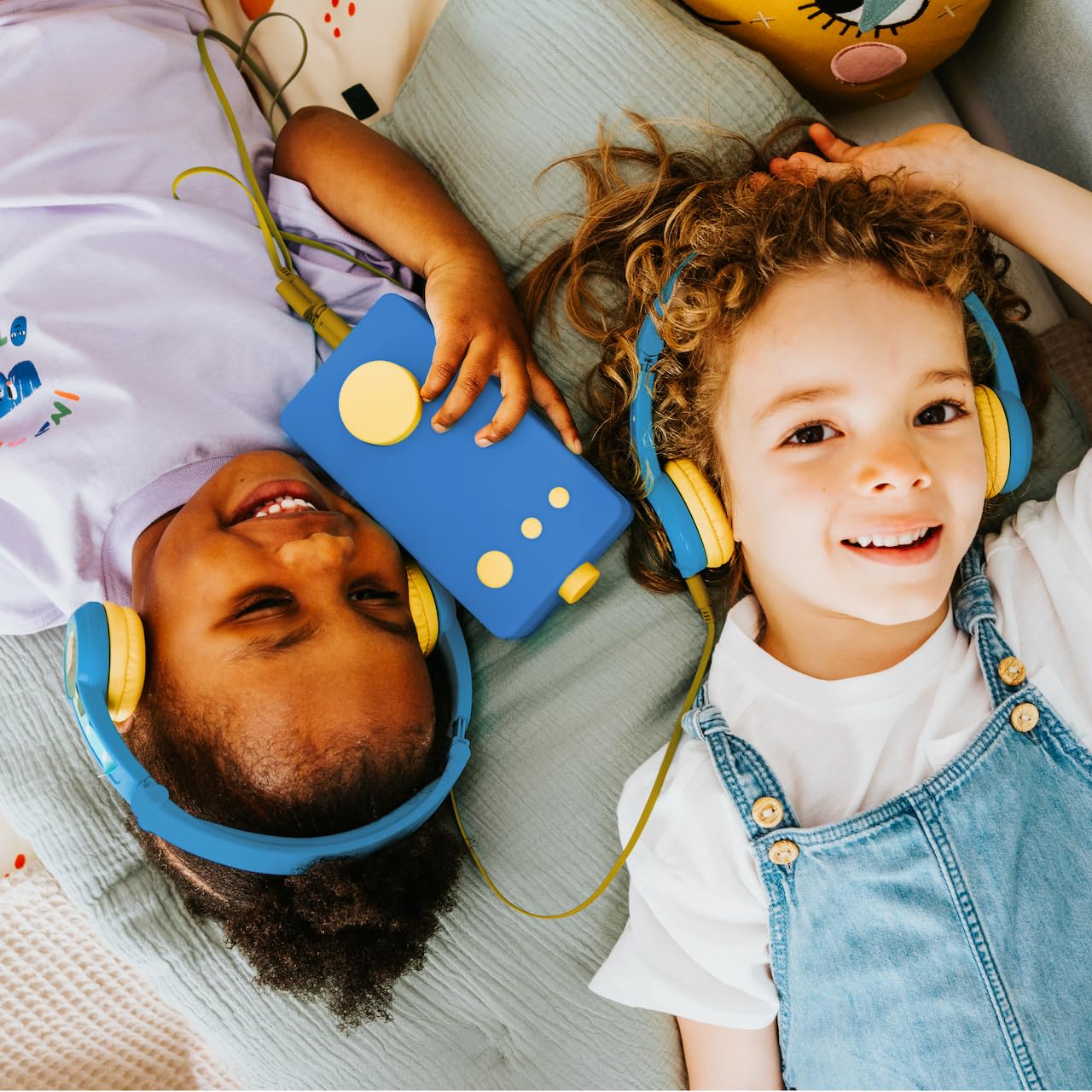 Lunii- Auriculares de Audio Azul – Compatible con mi fábrica a Historias – para niños de 3 a 8 años, Color (850011045640)