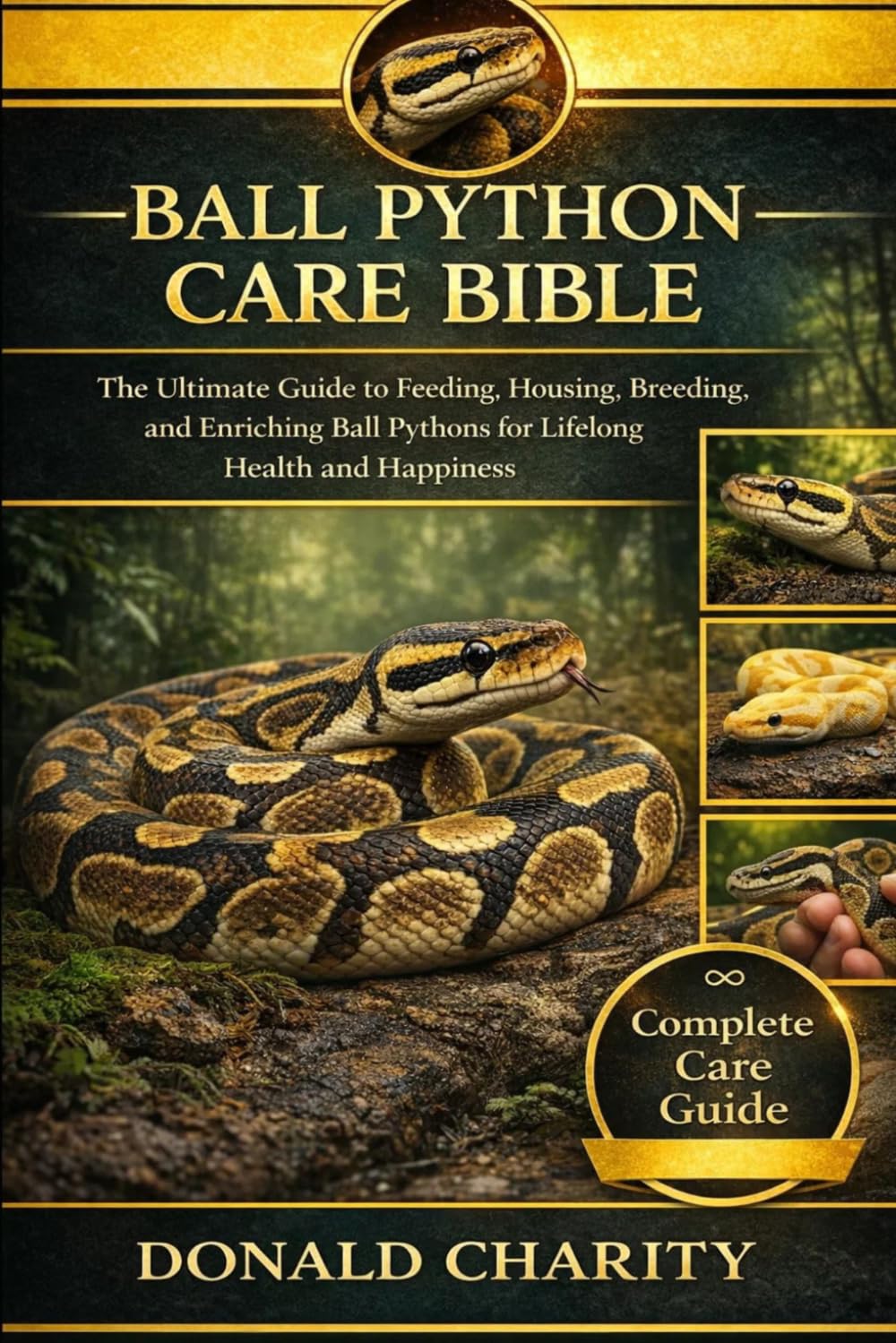 BALL PYTHON CARE BIBLE: The Ultimate Guide to Feeding, Housing, Breeding, and Enriching Ball Pythons for Lifelong Health and Happiness.