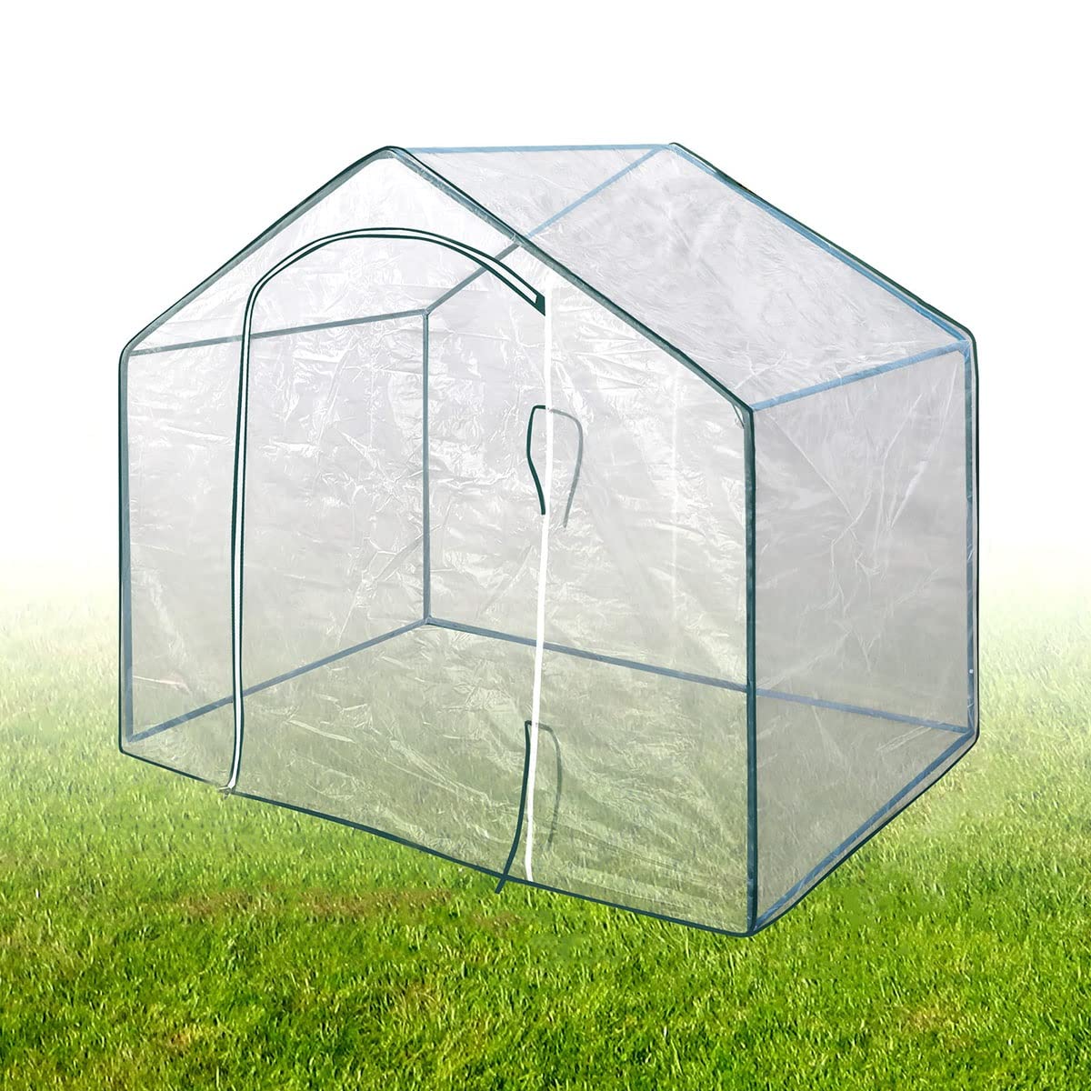Kas voor binnen Buiten, plantenkassen, broeikas met verbeterde transparante PVC-afdekking, geschikt voor tuingazon buitenshuis, 41,3 D x 70,9 B x 59,1 H