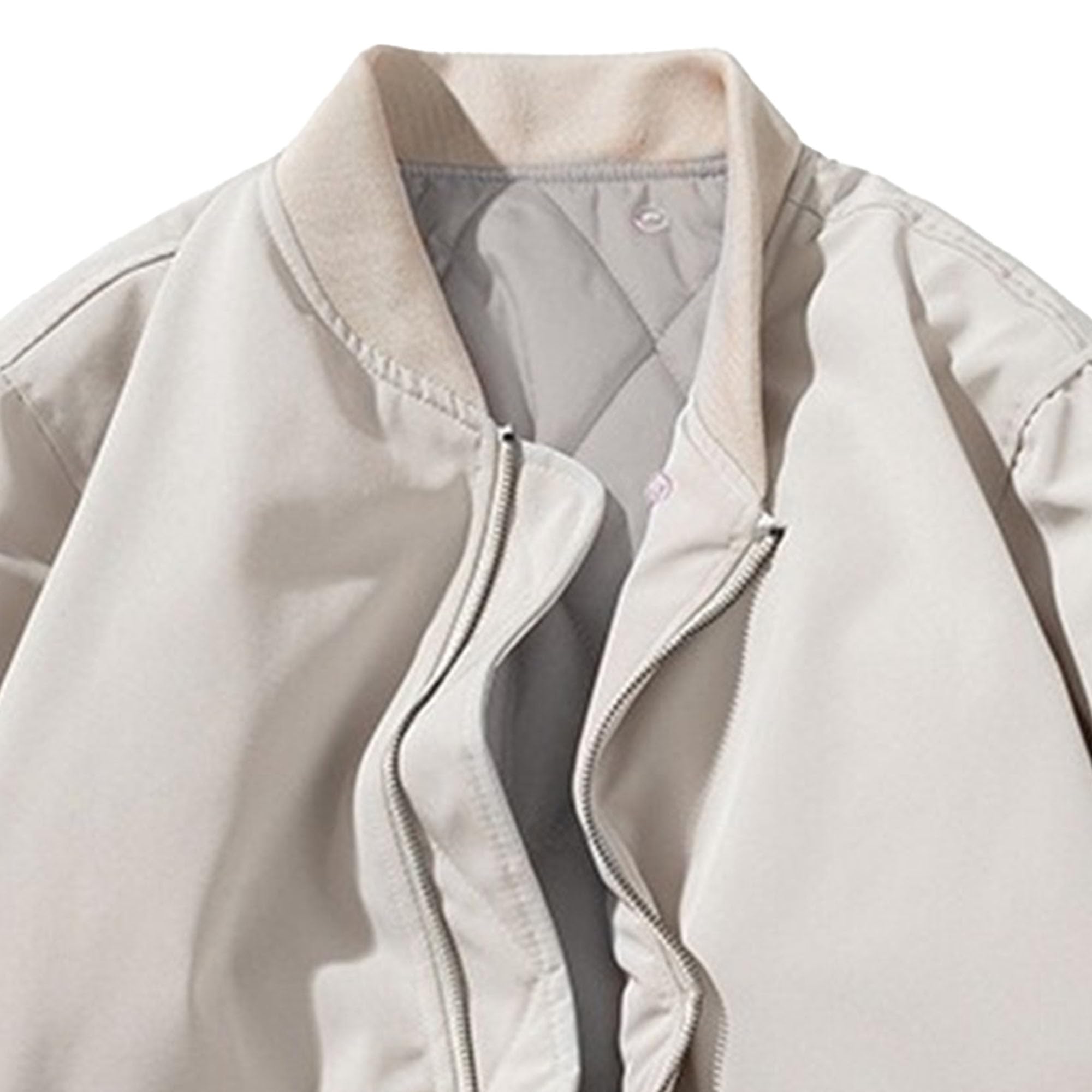 Bomber da uomo leggero autunno/primavera elegante trapuntato giacche zip up giacca a vento bomber cappotto uomo inverno cappotto