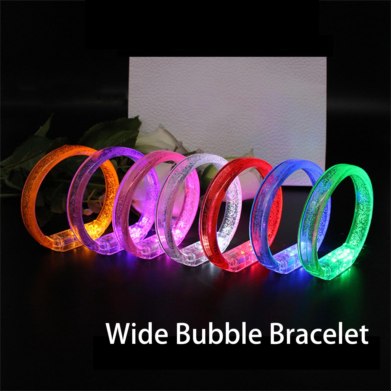 Amazon.co.jp: Fitooles 6個 マルチカラー LED リストバンド 光る