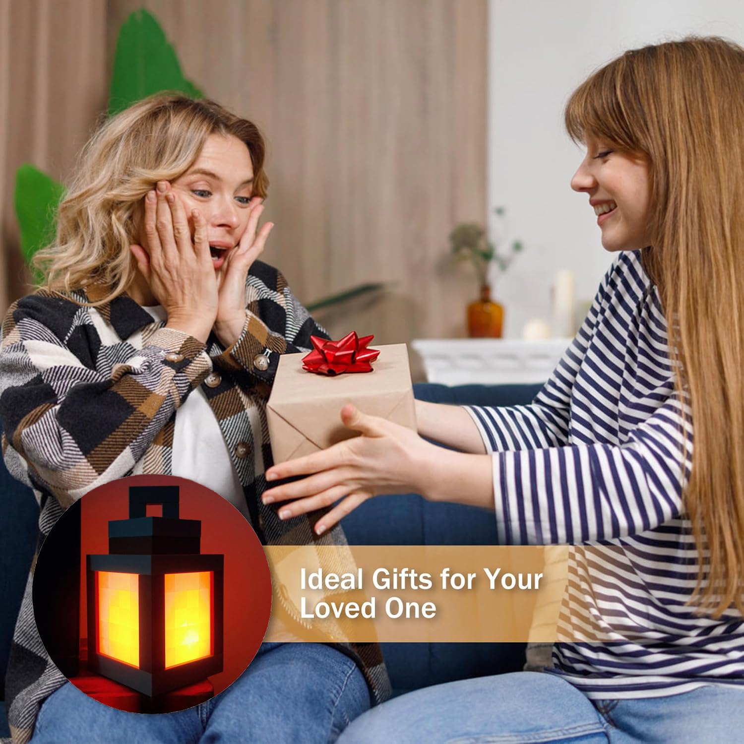 Pixel Wandlichter für Kinder, 16 Farben LED Stimmungslicht mit Fernbedienung & Dimmfunktion Retro Pixel Laterne USB-Akku Wandlampe für Kinderzimmer Schlafzimmer Gaming Geschenk