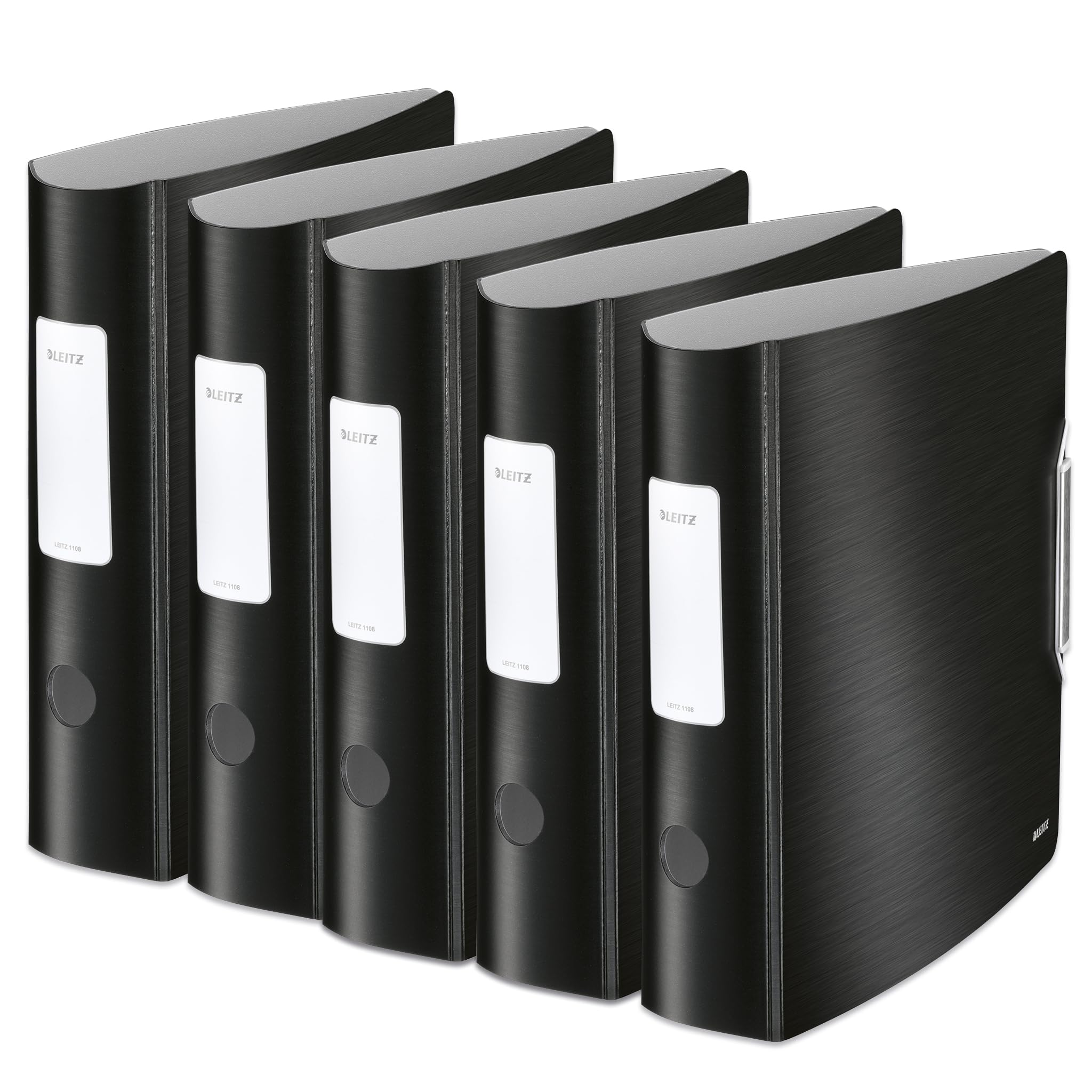 Leitz 11080094 - Raccoglitore A4, 82 mm, colore: Nero