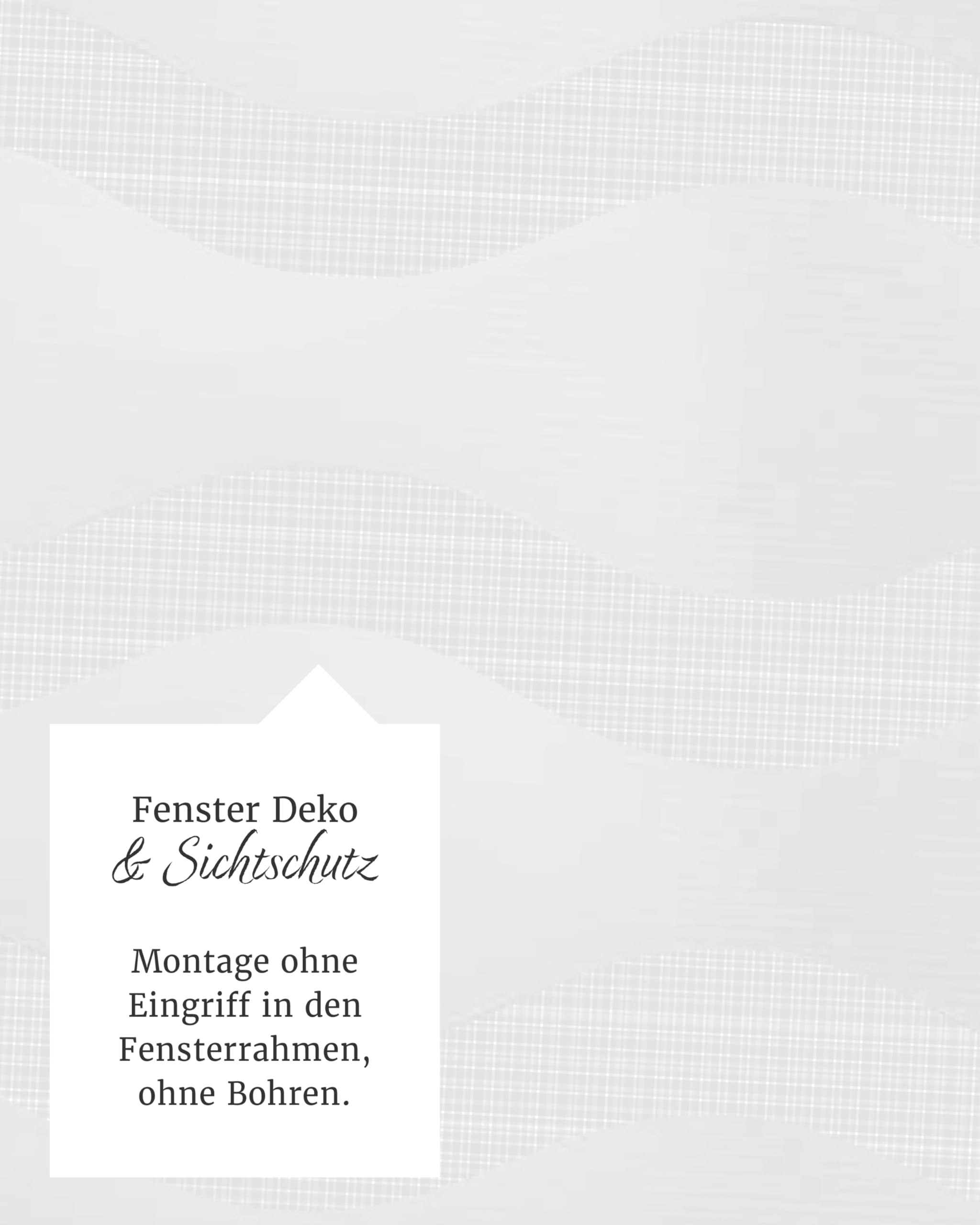 by Garesa Duo Rollo - Doppelrollo Klemmfix ohne Bohren 100 x 150 cm, Weiß Wellendesign - Fenster Sichtschutz und Lichtschutz, Mit Kettenzug