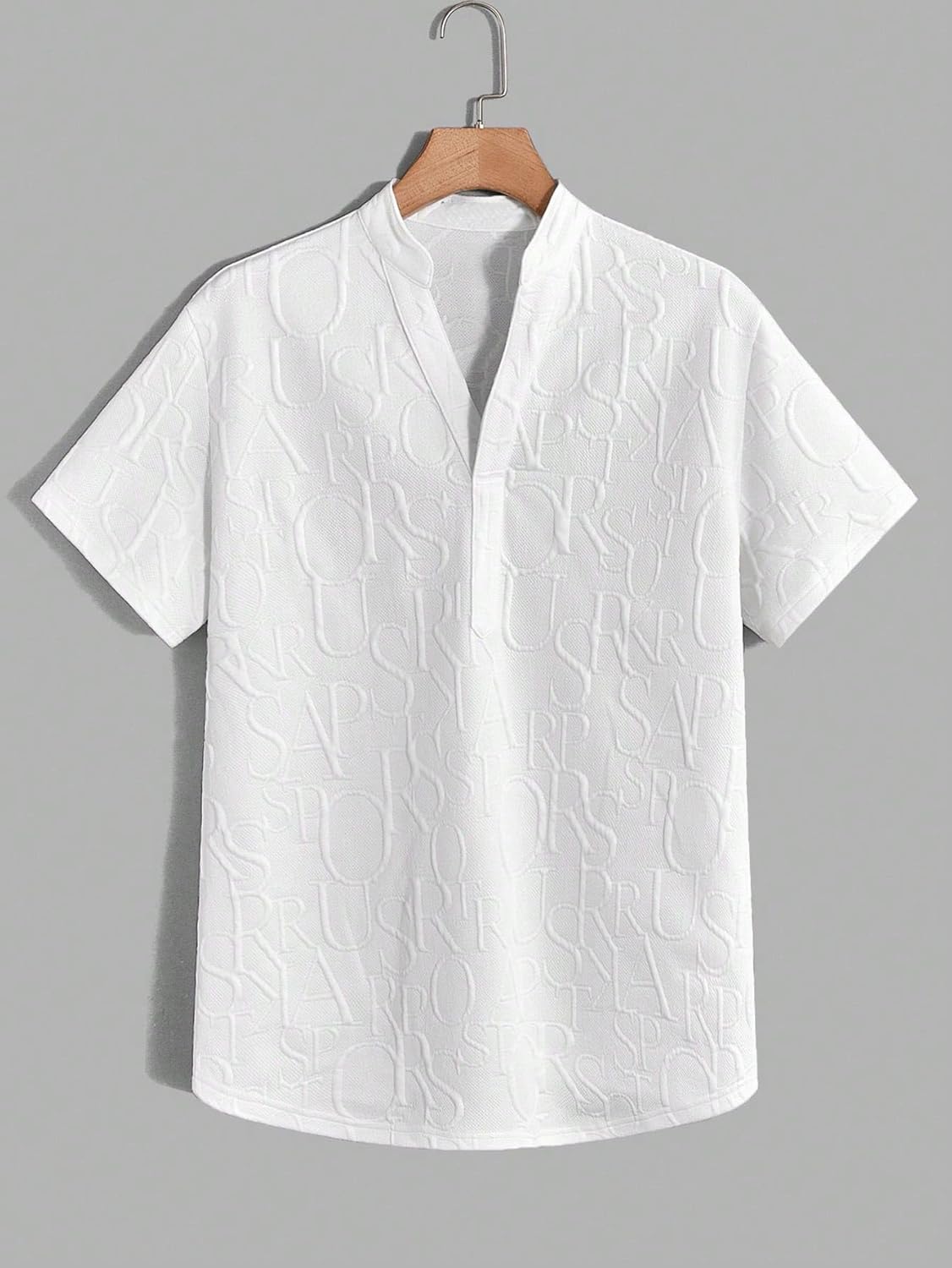 GORGLITTER Men's 2 Piece Outfits Textured Short Sleeve T Shirt and Pants Sets Old Money Clothes - Image 3