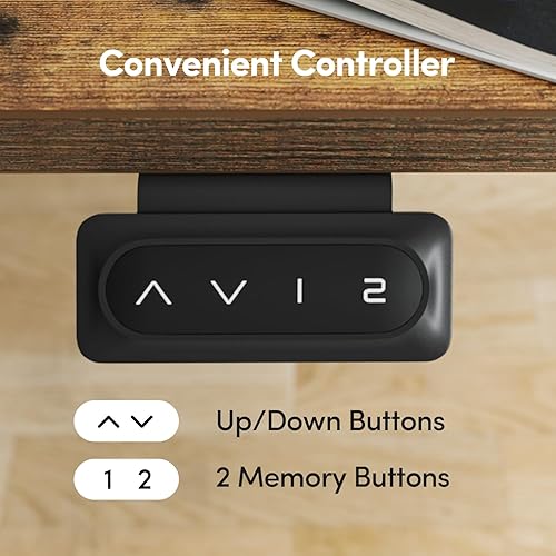 Miniatura 4 de BANTI Escritorio eléctrico de pie de 40 x 24 pulgadas con cajón, escritorio de altura ajustable, escritorio de oficina en casa, escritorio