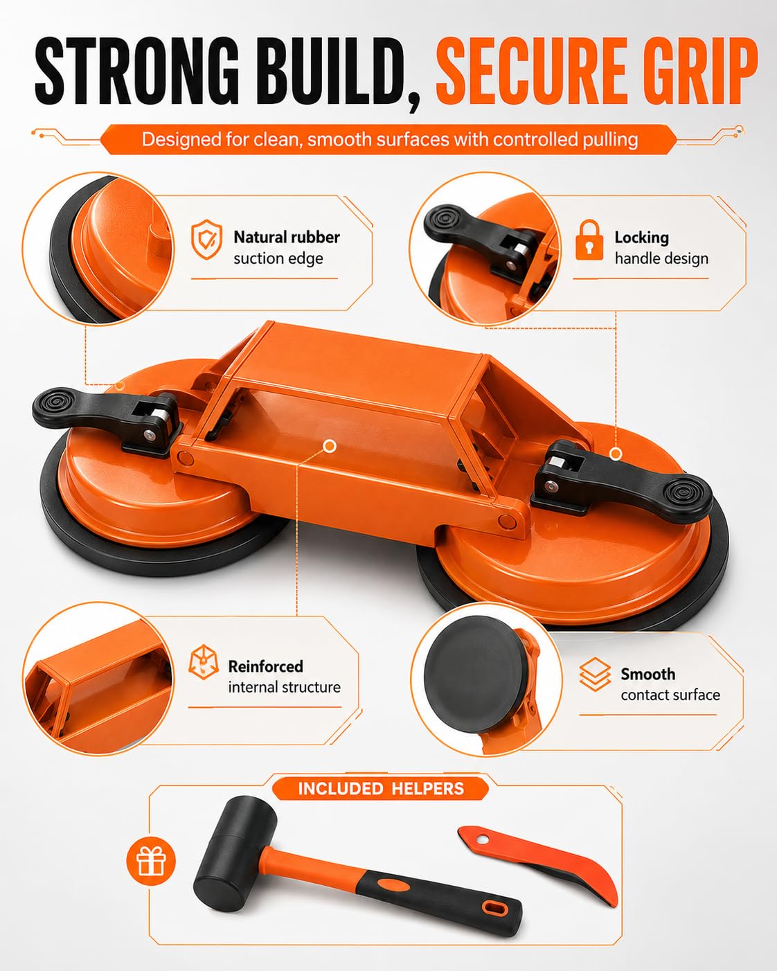 Floor Gap Fixer Tool Laminate Repair Kit Dent Puller Dent Kit Remover Tool Flooring Vinyl Fix Suction Cup Plank Grabber Pro Lvp Luxury Floating Installation Heavy Duty Wood Filler Tile