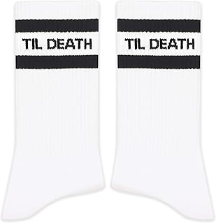 Til Death - Novelty Socks Gifts for Wedding, Proposal - Wedding Vows Socks - Bachelor Party Gifts - Bride Team.(076)