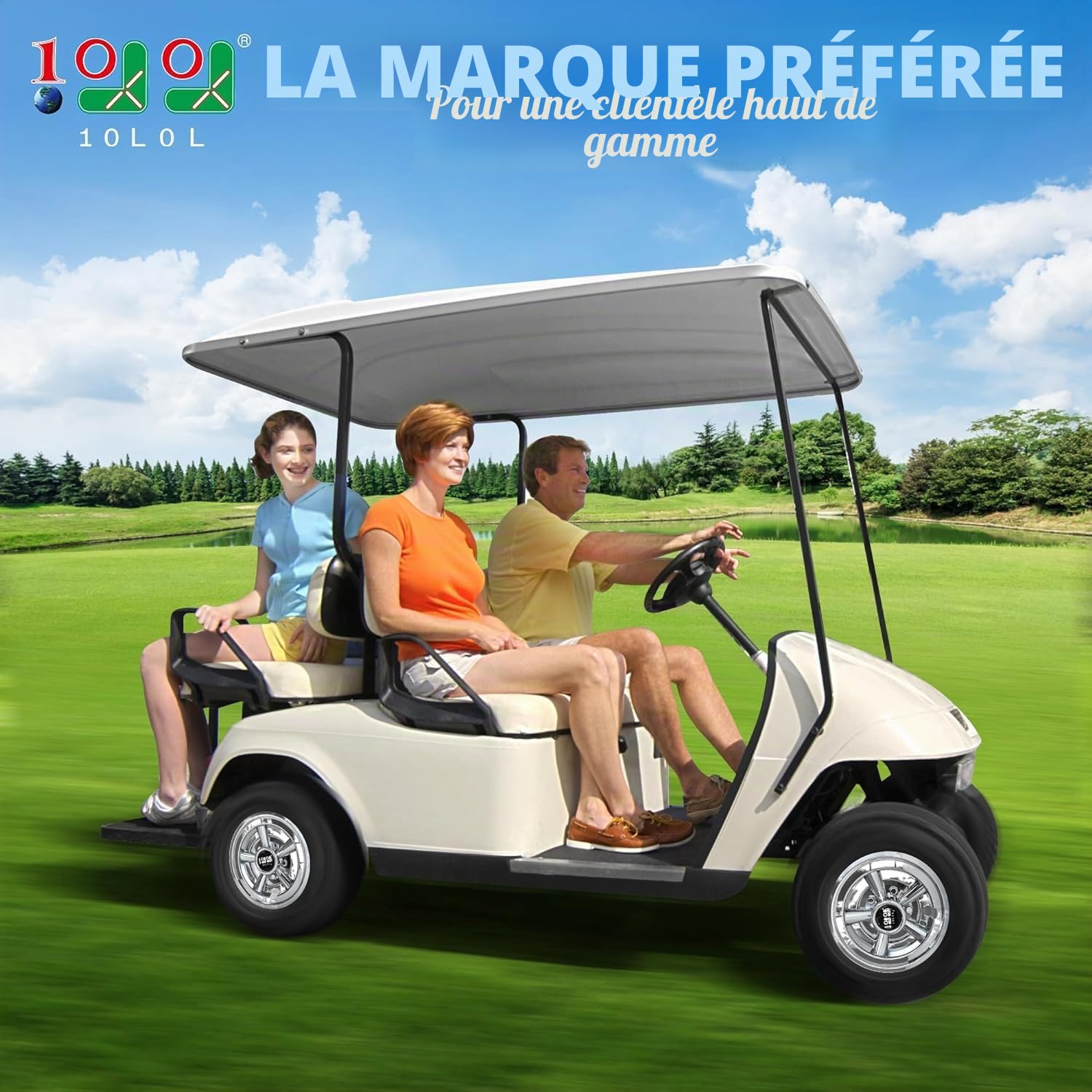 10L0L Moyeu de Tambour de Frein pour Chariot de Golf EZGO TXT PDS 1982 et modèles à partir de 1982 à 1993, remplace la pièce d'origine # 19186G1P