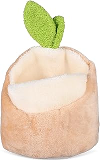 Kisangel Camas De Cobaia Pequeno Animal Esconderijo Hamster Casa Quente Ninho De Ouriço Gaiola Inverno Quente Aconchegante Casa Esconderijo Para Coelho Anão Coelho Furão Hamster