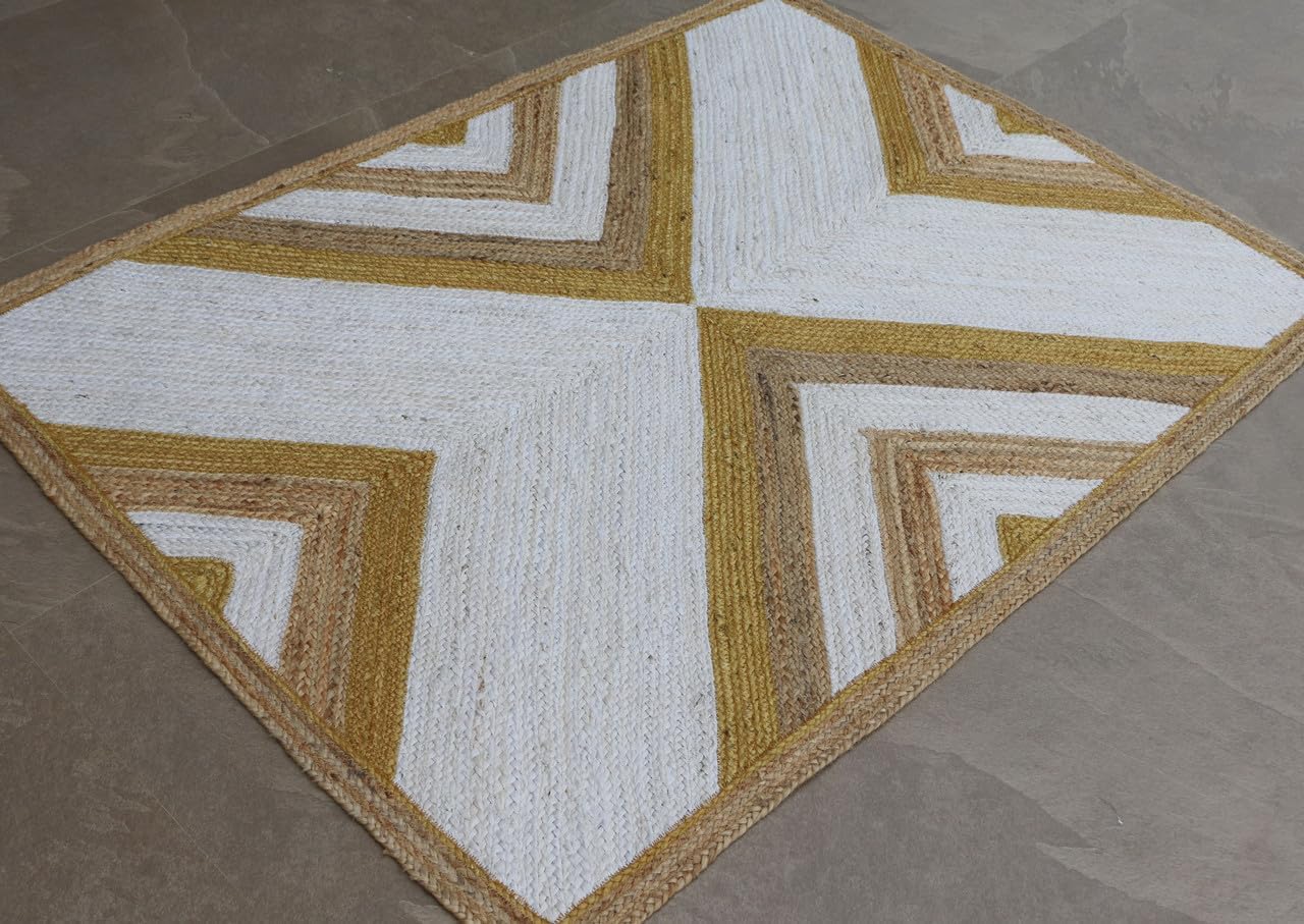 Briarwood Handmade Natural Fiber Traditional Area Rug – Soft Texture, Durable Weave, Decorative Rug for Living Room & Bedroom