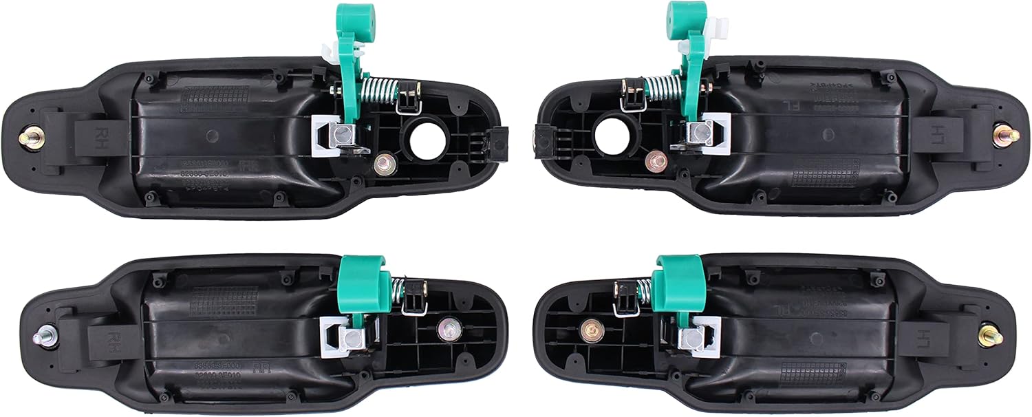 NewYall Exterior Door Handles for Kia Sorento 2003-2009 Outer Front Rear Left Driver Right Passenger Side 82650-3E021XX 82650-3E051 82660-3E021XX 82660-3E051
