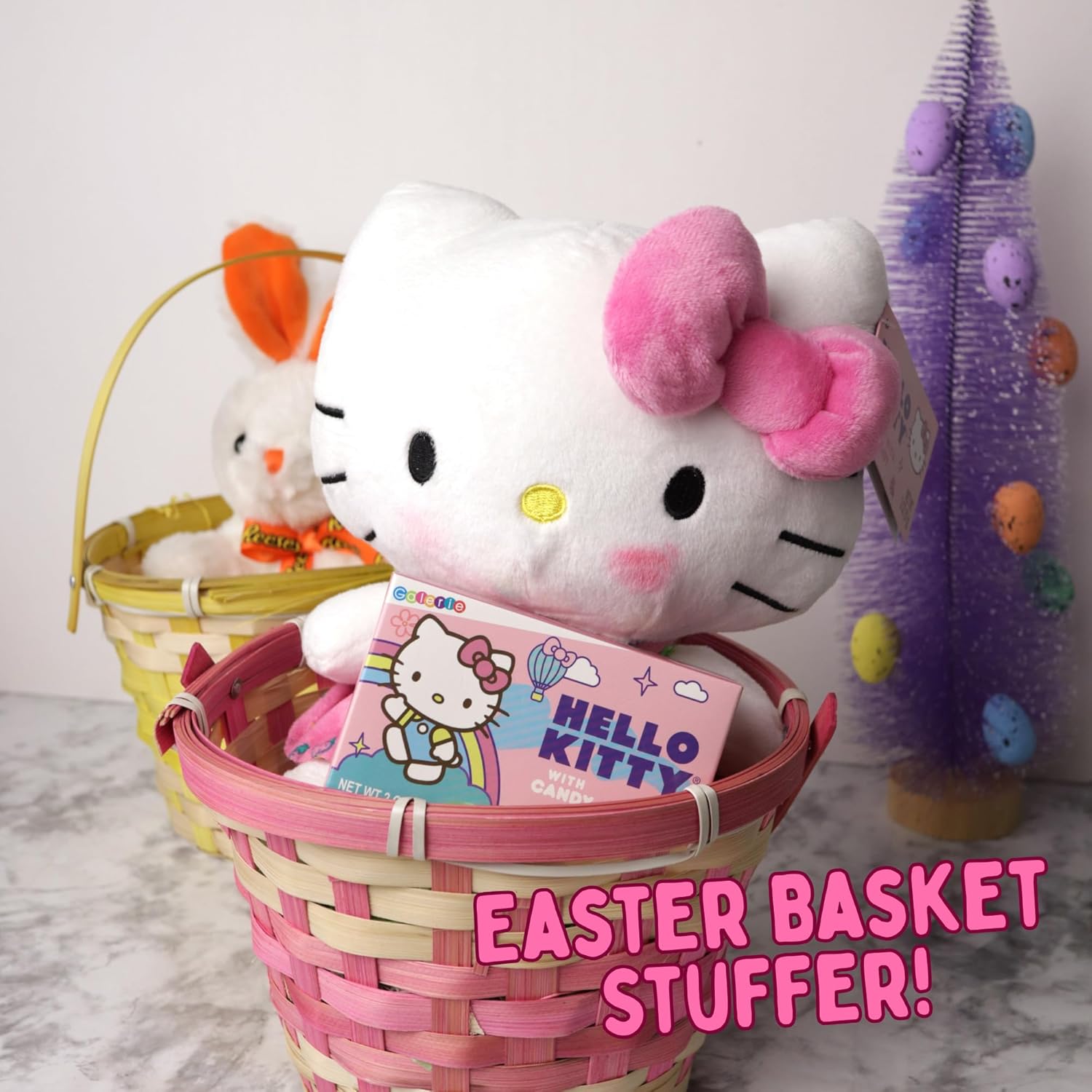 Jumbo Hello Kitty Plush with Candy, Collectible Keepsake, 8 Inches